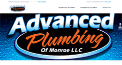 Desktop Screenshot of advancedplumbingofmonroe.com